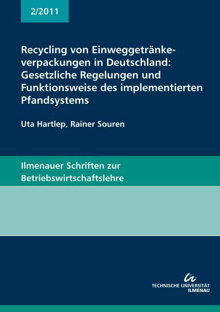 Recycling von Einweggetränkeverpackungen in Deutschland ...