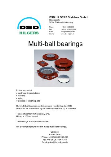 Download flyer (PDF 265 KB) - DSD HILGERS Stahlbau GmbH