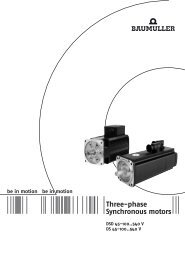 Three-phase Synchronous motors - Baumüller Reparaturwerk