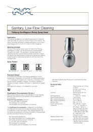 kySanitary, Low-Flow Cleaning - A. de Jong T.H.