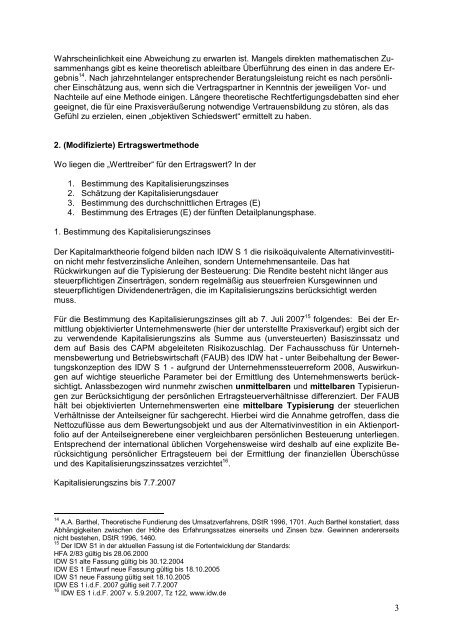 Praxisbewertung: Wert - Steuerberaterverband Berlin-Brandenburg