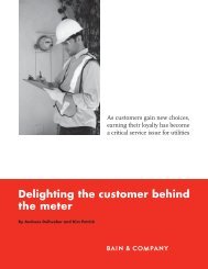 Delighting the customer behind the meter - Bain & Company