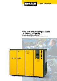 Rotary Screw Compressors DSD/DSDX Series - Kaeser Compressors