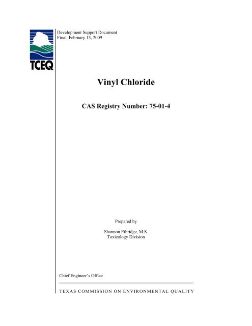 Vinyl Chloride - Texas Commission on Environmental Quality