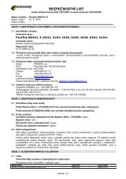 BEZPEČNOSTNÍ LIST - Mogul - Paramo