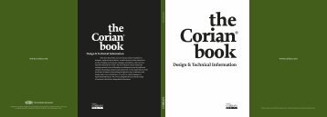 the Corian book Design & Technical Information - Techno Surfaces