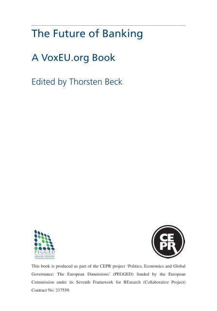 Edited by Thorsten Beck - Vox