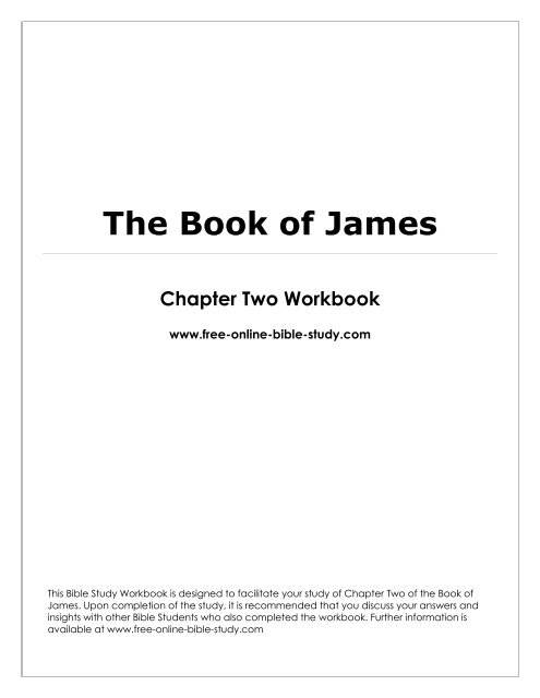 The Book of James Free Online Bible Study