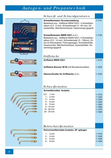 Autogen- und Propantechnik - EPA - Schweisstechnik GmbH