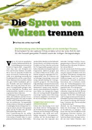 Die Spreu vom Weizen trennen