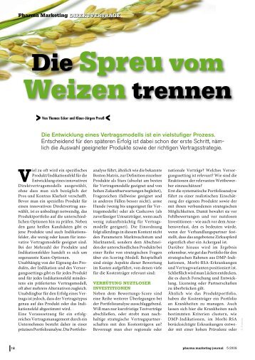 Die Spreu vom Weizen trennen