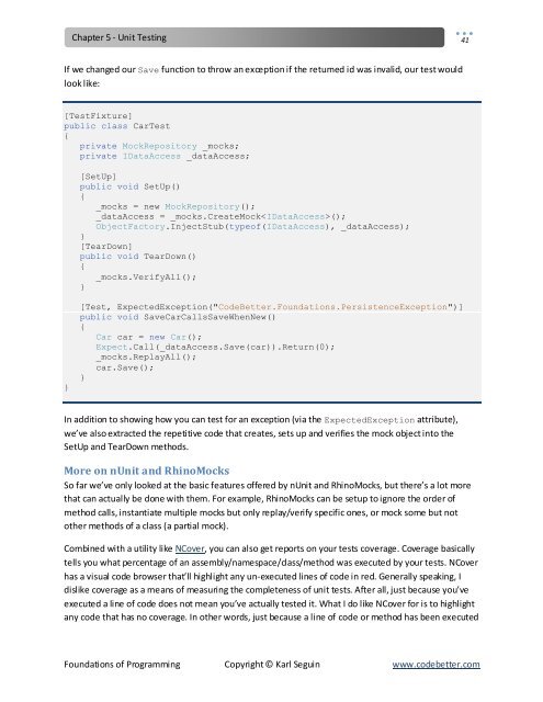 Foundations of Programming - Karl Seguin