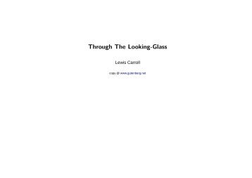 Gutenberg Project: - Through The Looking-Glass