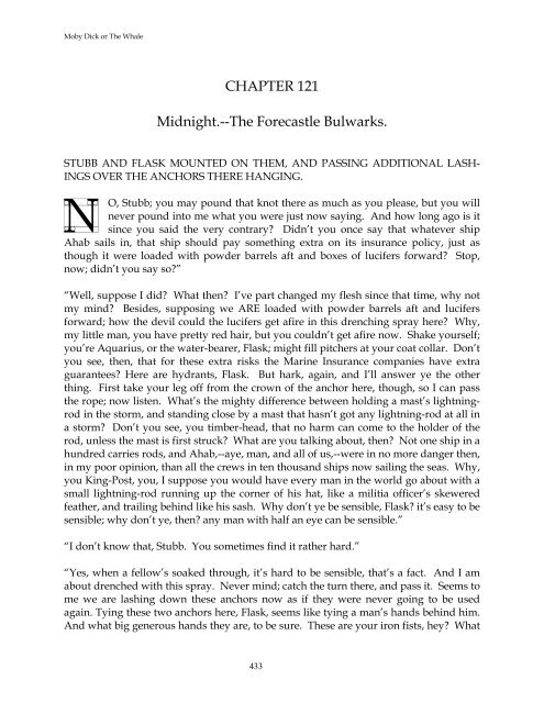 The Project Gutenberg Etext of Moby Dick, by - Plano Library ...