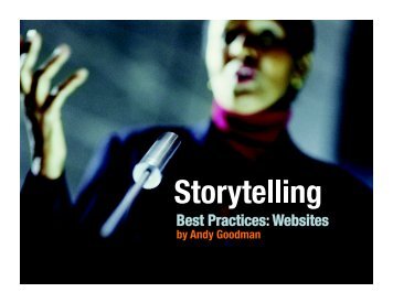 Storytelling Best Practices: Websites - Goodman