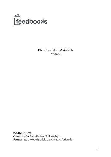 The Complete Aristotle.pdf - Strathmore Digital Library