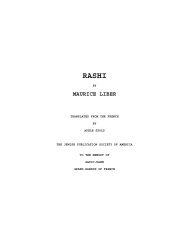 The Project Gutenberg Etext of Rashi, by Maurice Liber