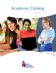 Academic Catalog - American Hotel & Lodging Educational Institute