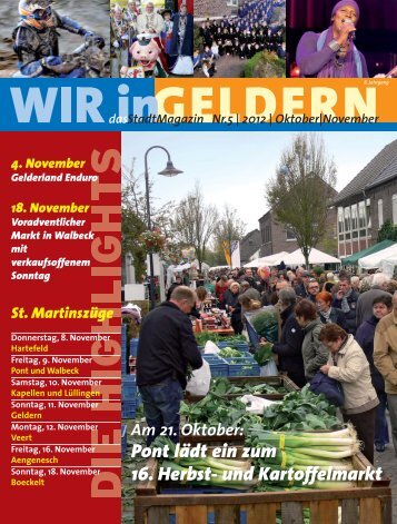 Pont lädt ein zum 16. Herbst- und Kartoffelmarkt - WIR in Geldern