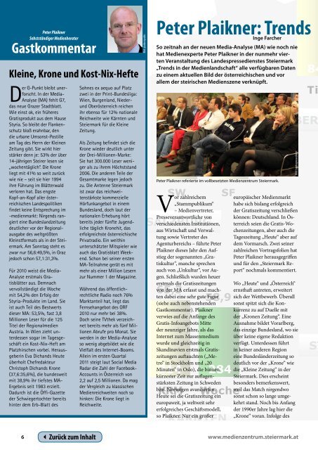 Steiermark Report Mai 2011 - einseitige Ansicht - Kommunikation ...