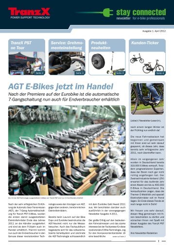 AGT E-Bikes jetzt im Handel - TranzX PST