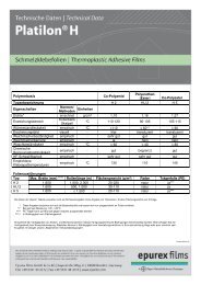 Co-Polyester Typenbezeichnung H 2 HU 2 H 5 Eigenschaften ...