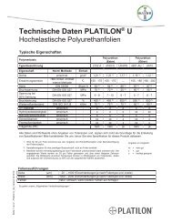 Technische Daten PLATILON U - Epurex Films GmbH