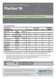 Atmungsaktive Membranfolien - Epurex Films GmbH