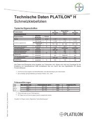 Technische Daten PLATILON H - Epurex Films GmbH