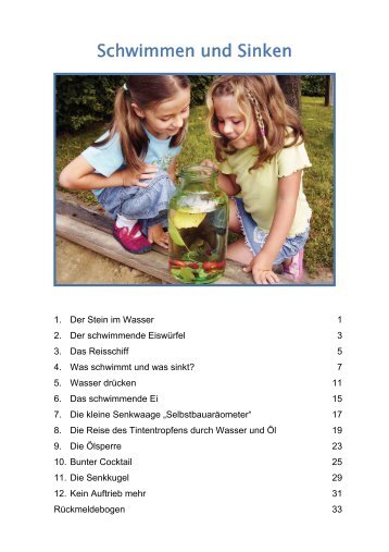 Schwimmen und Sinken - Kindernet