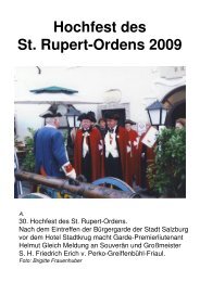 Hochfest des St. Rupert-Ordens 2009 B. - Bürgergarde der Stadt ...