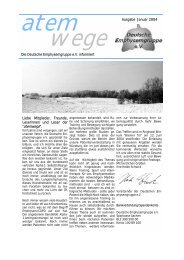 Atemwege 01/2004 - Deutsche Emphysemgruppe eV