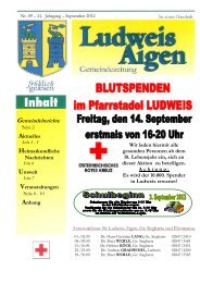 Gemeindeberichte - Ludweis-Aigen