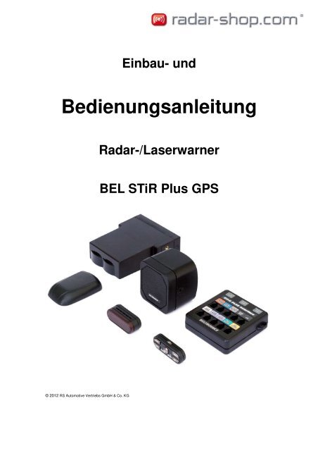 und Bedienungsanleitung des Radarwarner BEL  - Radar-shop.com