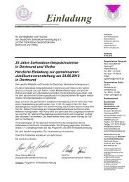 Einladung - Deutsche Sarkoidose-Vereinigung e.V.