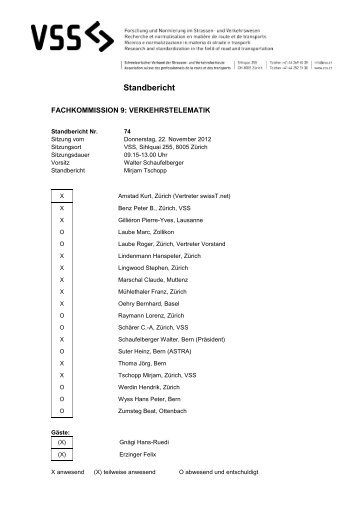 Fachkommission 9 - VSS