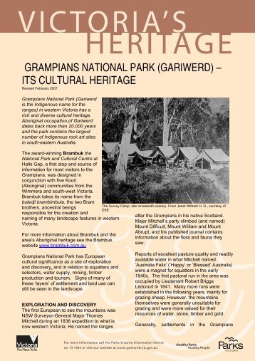 Heritage story - Grampians National Park (PDF File ... - Parks Victoria