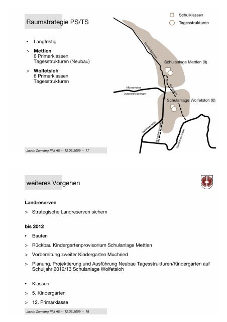 Schulraumplanung Präsentation Schulgemeinde Wettswil ...