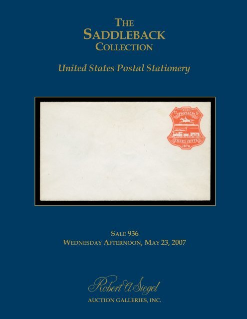 View the catalogue as a pdf file - Siegel Auction Galleries