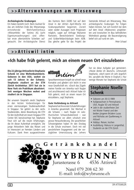 Ausgabe 2/2012 - Attiswil