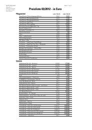 Preisliste 03/2012 - in Euro