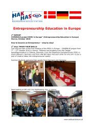 Entrepreneurship Education in Europe - Schulen des bfi Wien