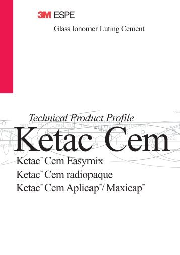 Ketac Cem Glass Ionomer Cement - 3M