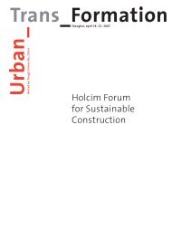 Holcim Forum for Sustainable Construction - Holcim Foundation for ...