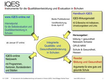 Präsentation Gerold Brägger, Oktober 06 - Bildung und Gesundheit