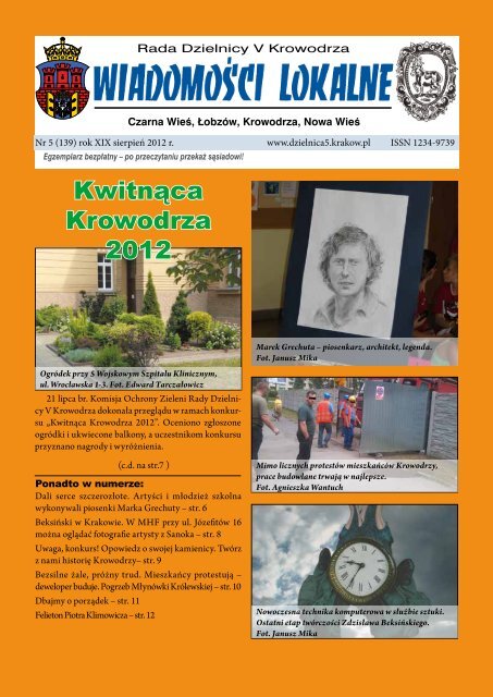 Wiadomości Lokalne - Krowodrza, Dzielnica V Kraków