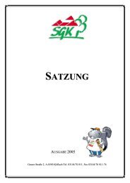 SATZUNG - SGK