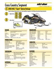 2002 MX Z Sport - Ski-Doo Snowmobiles