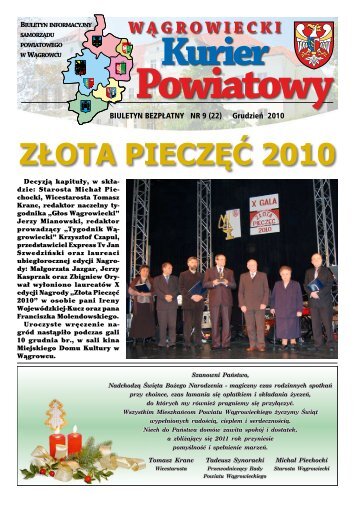 ZŁOTA PIECZĘĆ 2010 - Starostwo Powiatowe w Wągrowcu