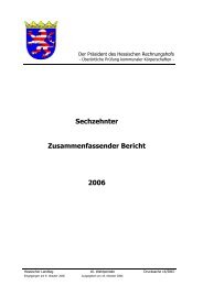 Sechzehnter Zusammenfassender Bericht 2006 - Hessischer ...